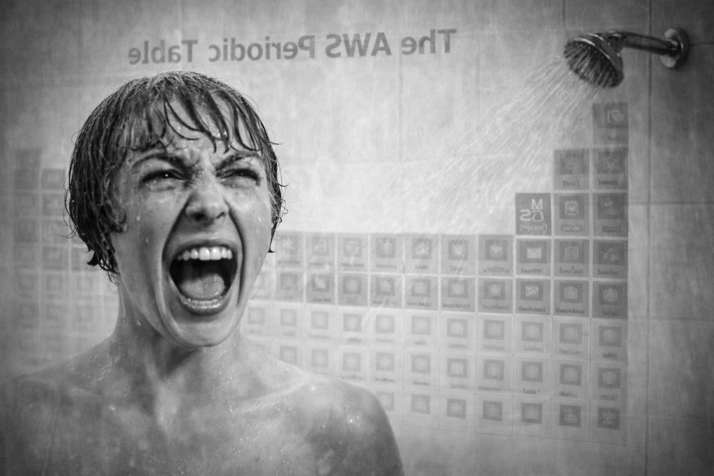 AWS Periodic Table Shower Curtain